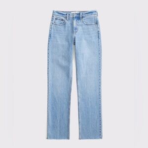 Abercrombie & Fitch Mid-Rise Straight Leg Jean